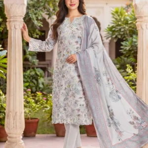 3 Piece Lawn Suit- Embroidered (Unstitched